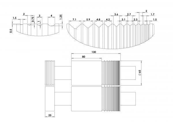 LAMINADOR DURSTON TUI C130 CHAPA/HILO + RULETAS 1/2 CAÑA  220V - Imagen 3